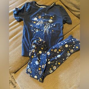 Astronaut Adventure Kids Pajama Set - Navy